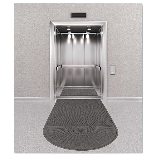 Guardian EcoGuard Diamond Floor Mat, Single Fan, 48 x 96, Charcoal (EGDSF040804)