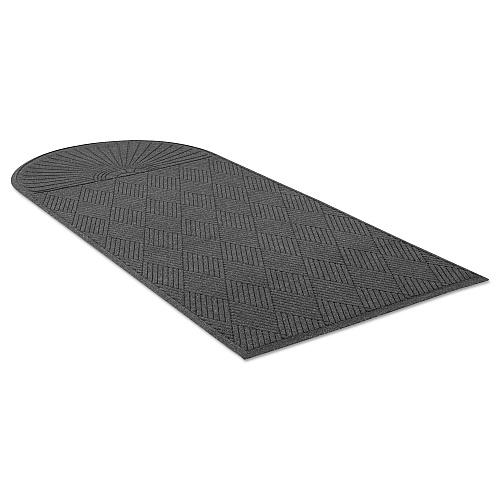 Guardian EcoGuard Diamond Floor Mat, Single Fan, 48 x 96, Charcoal (EGDSF040804)