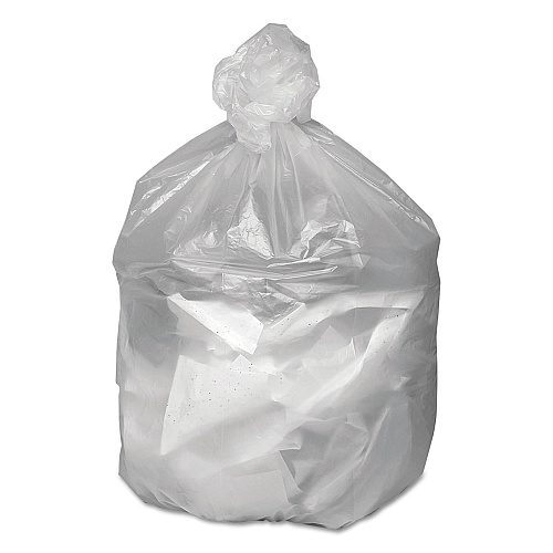 Good 'n Tuff Waste Can Liners, 30 gal, 8 mic, 30" x 36", Natural, 25 Bags/Roll, 20 Rolls/Carton (GNT3037)