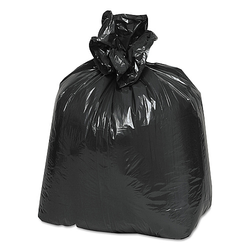Earthsense Linear Low Density Recycled Can Liners, 16 gal, 0.85 mil, 24" x 33", Black, 25 Bags/Roll, 20 Rolls/Carton (RNW3310)