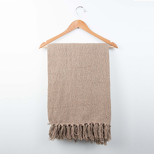 Common Ground Throw 50x70 Coffee (stone) - Case Of 12 (THROW-50X70-ST-CS)