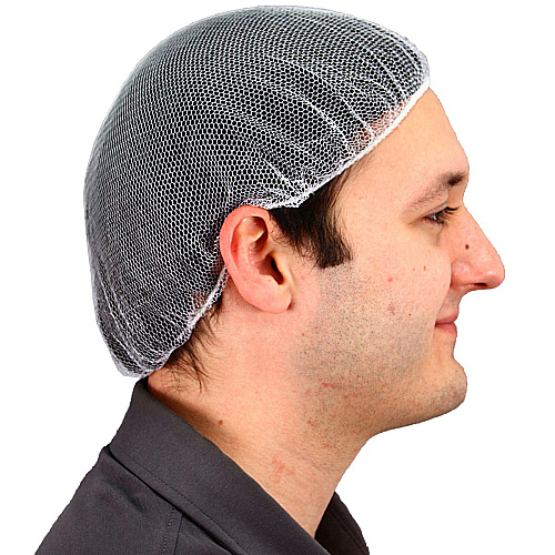 18 In. Heavyweight Polyester Hairnet White, Case Of 1000 (MC-18-1000/W)