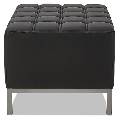 Alera QUB Series Ottoman, 26.38w x 21.5d x 17.5h, Black (ALEQB8216)