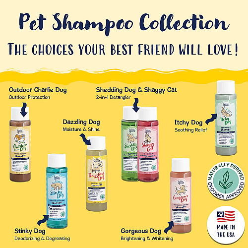 Bobbi Panter Signature Dazzling Dog Shampoo (13 Oz) Argan Oil, Vitamin A, Geranium And Chamomile - Case Of 12 (BP00012-CS)