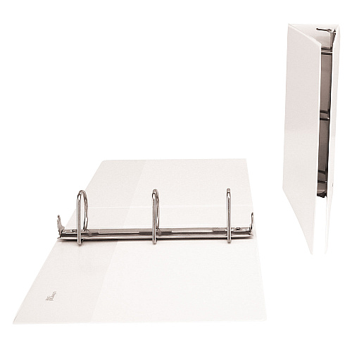 Universal Slant D-Ring View Binder, 3 Rings, 3" Capacity, 11 x 8.5, White (UNV20748)