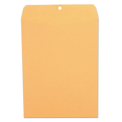 Universal Kraft Clasp Envelope, #90, Square Flap, Clasp/Gummed Closure, 9 x 12, Brown Kraft, 100/Box (UNV35264)