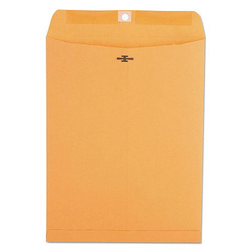 Universal Kraft Clasp Envelope, #93, Square Flap, Clasp/Gummed Closure, 9.5 x 12.5, Brown Kraft, 100/Box (UNV35265)