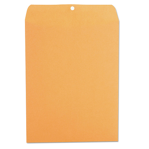 Universal Kraft Clasp Envelope, #93, Square Flap, Clasp/Gummed Closure, 9.5 x 12.5, Brown Kraft, 100/Box (UNV35265)