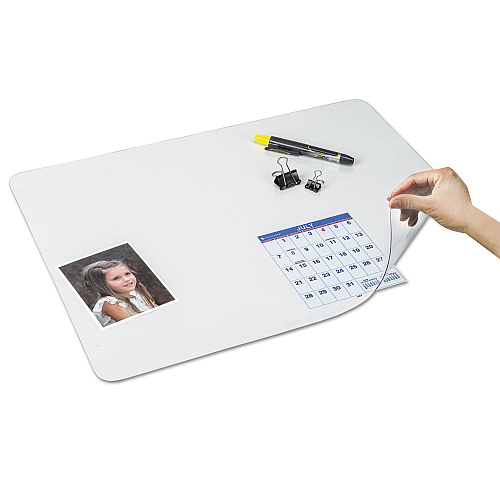 Artistic Second Sight Clear Plastic Desk Protector, with Hinged Protector, 21 x 17, Clear (SS1721)