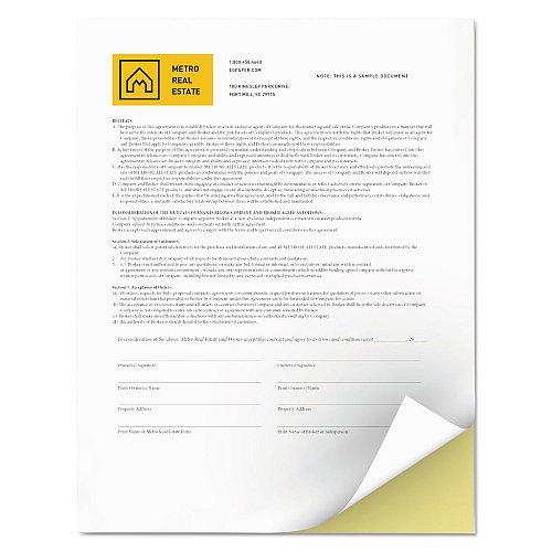 Xerox Vitality Multipurpose Carbonless 2-Part Paper, 8.5 x 11, Canary/White, 5,000/Carton (3R12850)