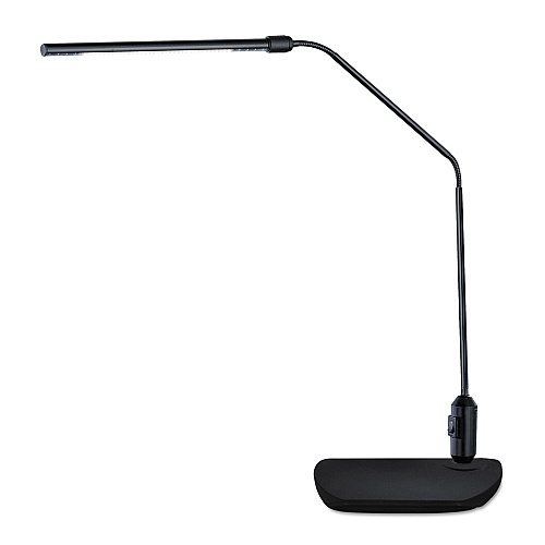 Alera LED Desk Lamp With Interchangeable Base Or Clamp, 5.13w x 21.75d x 21.75h, Black (ALELED902B)