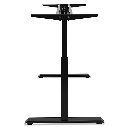 Alera AdaptivErgo Sit-Stand Pneumatic Height-Adjustable Table Base, 59.06" x 28.35" x 26.18" to 39.57", Black (ALEHTPN1B)