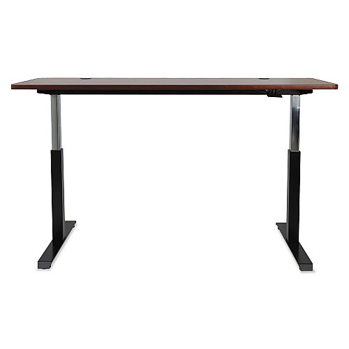Alera AdaptivErgo Sit-Stand Pneumatic Height-Adjustable Table Base, 59.06" x 28.35" x 26.18" to 39.57", Black (ALEHTPN1B)