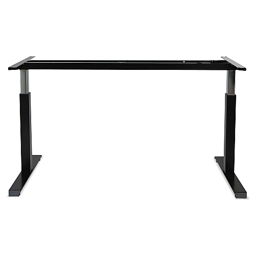 Alera AdaptivErgo Sit-Stand Pneumatic Height-Adjustable Table Base, 59.06" x 28.35" x 26.18" to 39.57", Black (ALEHTPN1B)
