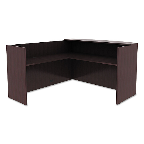 Alera Valencia Reversible Reception Return, 44.13w x 23.63d x 41.5h, Espresso (ALEVA324424ES)
