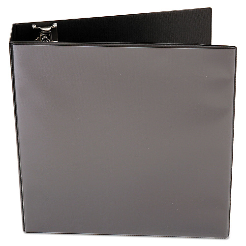 Universal Slant D-Ring View Binder, 3 Rings, 3" Capacity, 11 x 8.5, Black (UNV20747)