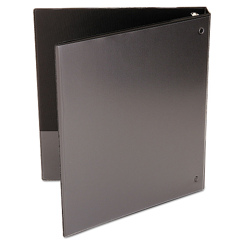 Universal Economy Round Ring View Binder, 3 Rings, 1" Capacity, 11 x 8.5, Black (UNV20961)