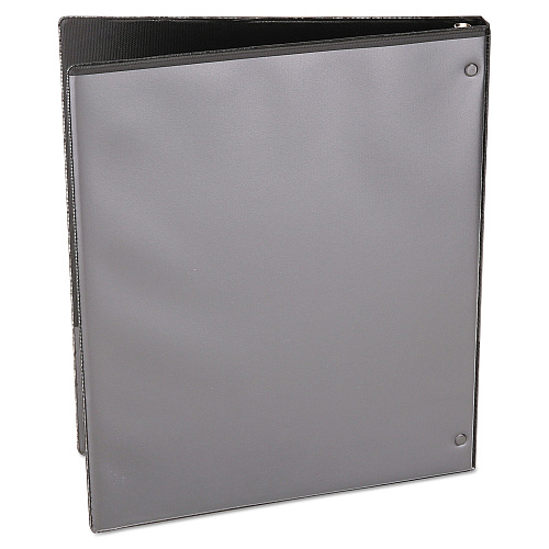 Universal Economy Round Ring View Binder, 3 Rings, 0.5" Capacity, 11 x 8.5, Black (UNV20951)