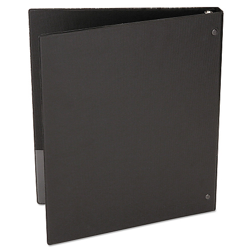 Universal Economy Non-View Round Ring Binder, 3 Rings, 1" Capacity, 11 x 8.5, Black (UNV31401)