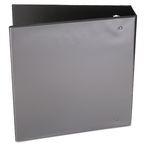 Universal Economy Round Ring View Binder, 3 Rings, 3" Capacity, 11 x 8.5, Black (UNV20991)