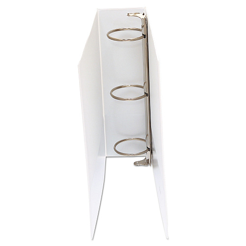 Universal Economy Round Ring View Binder, 3 Rings, 3" Capacity, 11 x 8.5, White (UNV20992)
