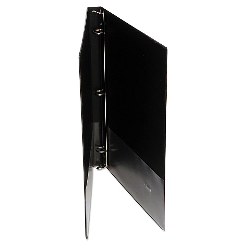 Universal Economy Non-View Round Ring Binder, 3 Rings, 1" Capacity, 11 x 8.5, Black (UNV31401)