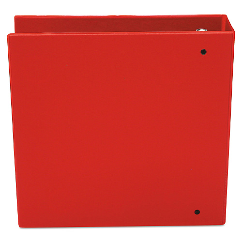 Universal Economy Non-View Round Ring Binder, 3 Rings, 3" Capacity, 11 x 8.5, Red (UNV30409)