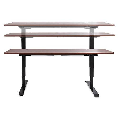 Alera AdaptivErgo Sit-Stand 3-Stage Electric Height-Adjustable Table Base with Memory Control, 48.06" x 24.35" x 25" to 50.7",Black (ALEHT3SAB)