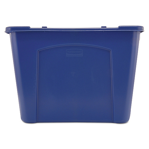 Rubbermaid Commercial Stacking Recycle Bin, 14 gal, Polyethylene, Blue (571473BE)