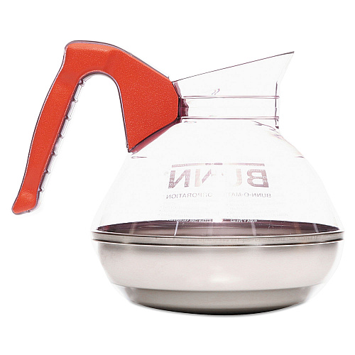 BUNN 64 oz. Easy Pour Decanter, Orange Handle (6101)