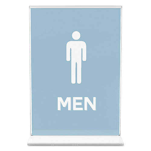Deflecto Classic Image Double-Sided Sign Holder, 5 x 7 Insert, Clear (69101)