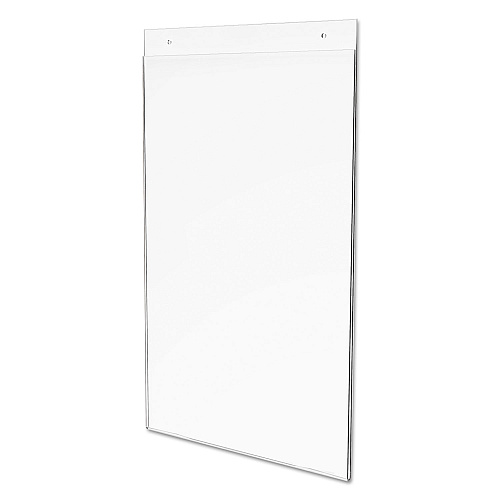 Deflecto Classic Image Single-Sided Wall Sign Holder, Plastic, 11 x 17 Insert, Clear (68001)