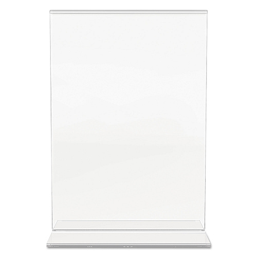 Deflecto Classic Image Double-Sided Sign Holder, 5 x 7 Insert, Clear (69101)