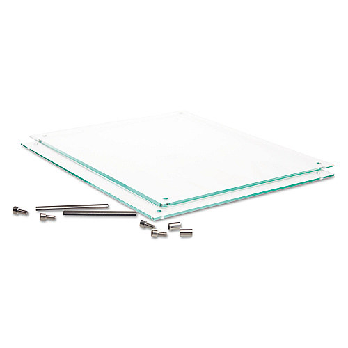 Deflecto Superior Image Beveled Edge Sign Holder, Letter Insert, Clear/Green-Tinted Edges (799693)