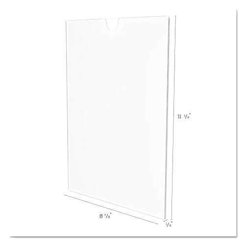 Deflecto Superior Image Cubicle Sign Holder, 8.5 x 11 Insert, Clear (588601)