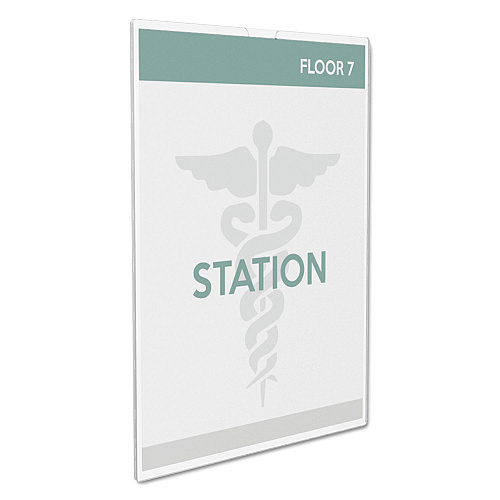 Deflecto Superior Image Cubicle Sign Holder, 8.5 x 11 Insert, Clear (588601)