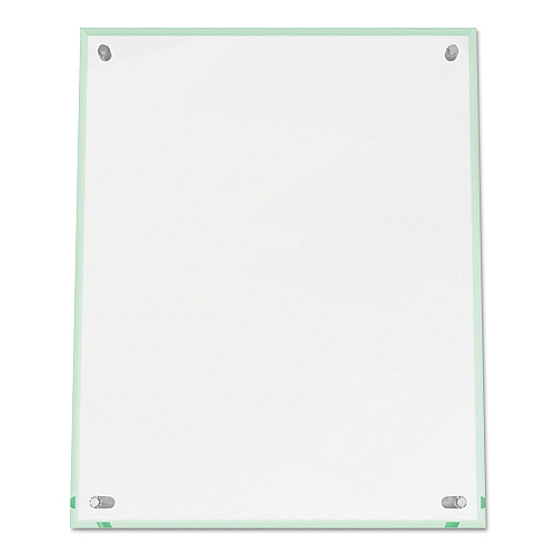 Deflecto Superior Image Beveled Edge Sign Holder, Letter Insert, Clear/Green-Tinted Edges (799693)