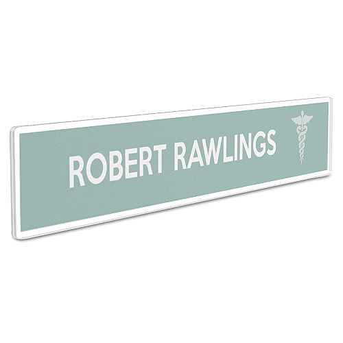 Deflecto Superior Image Cubicle Nameplate Sign Holder, 8.5 x 2 Insert, Clear (587501)