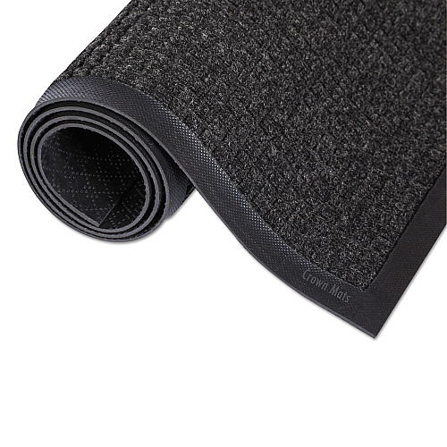Crown Mats Mats Mats Super-Soaker Wiper Mat with Gripper Bottom, Polypropylene, 24 x 36, Charcoal (SSR023CH)