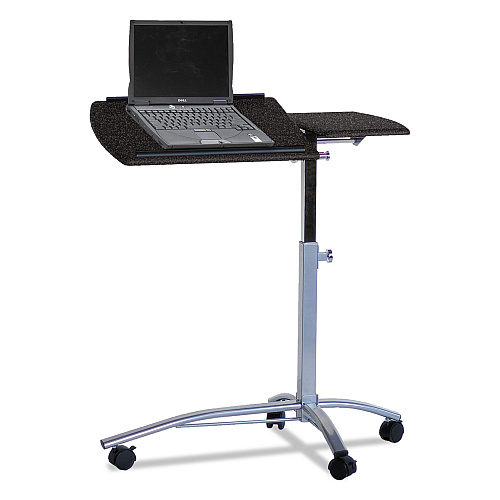 Safco Laptop Computer Caddy, 29.5" x 20" x 27" to 38", Anthracite (950ANT)