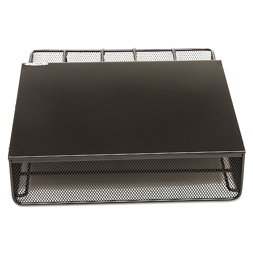 Safco One Drawer Hospitality Organizer, 5 Compartments, 12.5 x 11.25 x 3.25, Black (3274BL)