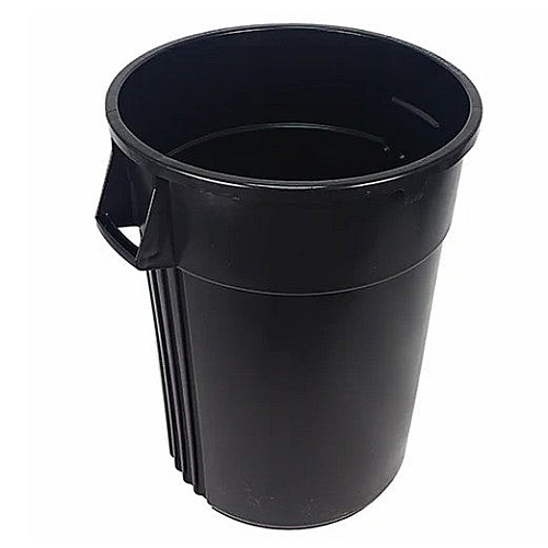 Gator Plus Container 32 Gallon, Black, Heavy-duty Trash Can, Air-venting Passages, Wide Bottom Hand Grips, Ergonomic Handles, Smart Nesting Design, Case Of 6, Case Of 4 (7744-5)