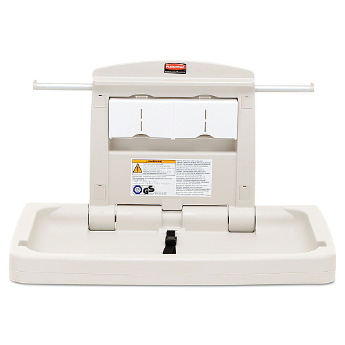 Rubbermaid Commercial Sturdy Station 2 Baby Changing Table, 33.5 x 21.5, Platinum (781888)