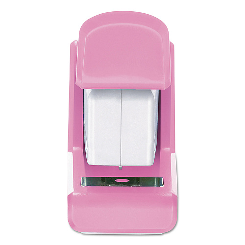 Bostitch InCourage Spring-Powered Compact Stapler, 20-Sheet Capacity, Pink/Gray (1588)