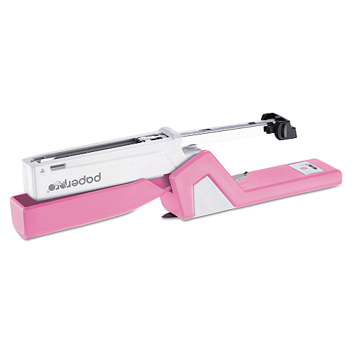 Bostitch InCourage Spring-Powered Compact Stapler, 20-Sheet Capacity, Pink/Gray (1588)