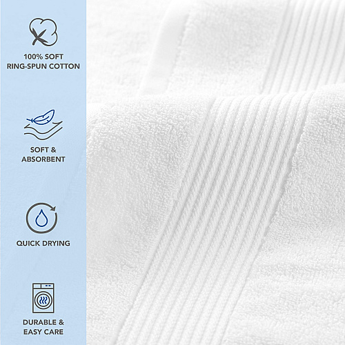 Host & Home Bath Towel 27x54 White - Case Of 24 (BT-HH2754-WH-CS)