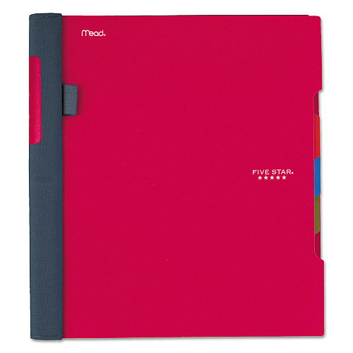 Five Star Advance Wirebound Notebook, Six Pockets, 3-Subject, Medium/College Rule, Randomly Assorted Cover Color, (150) 11 x 8.5 Sheets (06324)