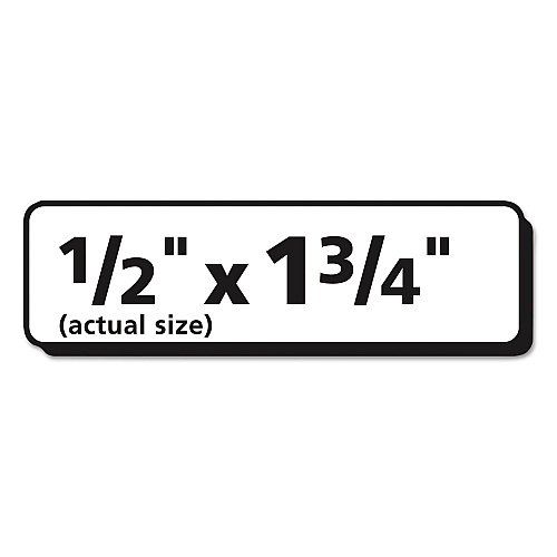 Avery Matte Clear Easy Peel Mailing Labels w/ Sure Feed Technology, Laser Printers, 0.5 x 1.75, Clear, 80/Sheet, 10 Sheets/Pack (15667)