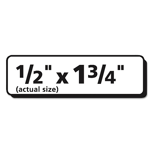Avery Matte Clear Easy Peel Mailing Labels w/ Sure Feed Technology, Inkjet Printers, 0.5 x 1.75, Clear, 80/Sheet, 10 Sheets/Pack (18667)