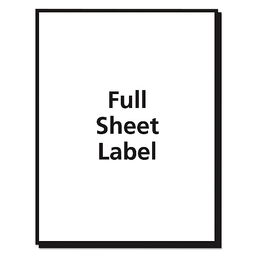 Avery Matte Clear Shipping Labels, Inkjet Printers, 8.5 x 11, Clear, 25/Pack (8665)